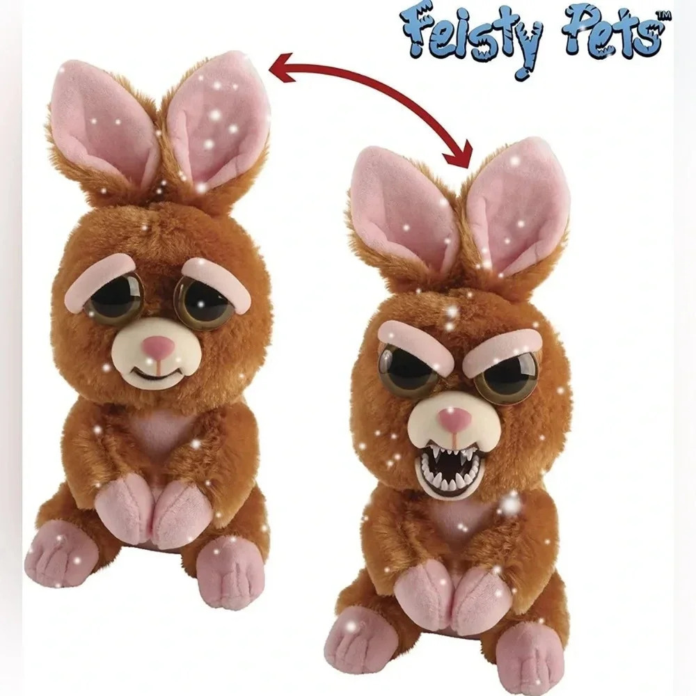 Feisty Pets 10" Plush Vicky Plush Stuffed Vicious Bunny - Growl